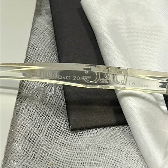 Dolce & Gabbana clear frame light sunglasses with case - Picture 3 of 10